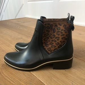 Kate Spade Leopard Rain Booties